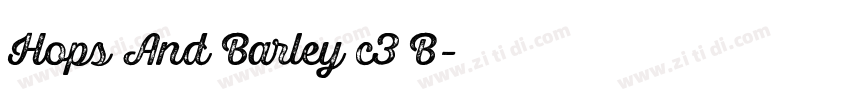 Hops And Barley c3 B字体转换 Hops And Barley c3 B字体转换